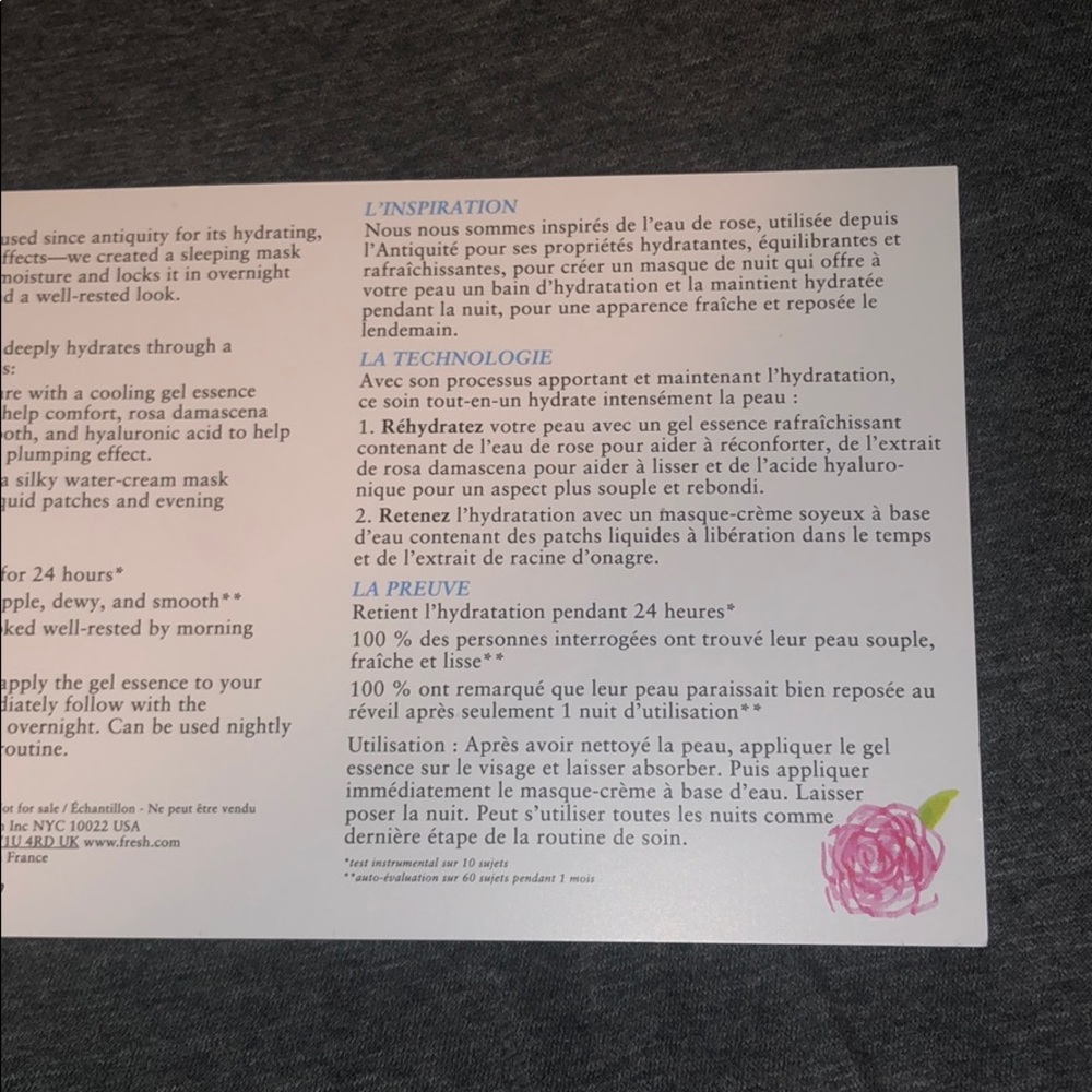 Rose Deep Hydration Sleeping Mask - Picture 4 of 5